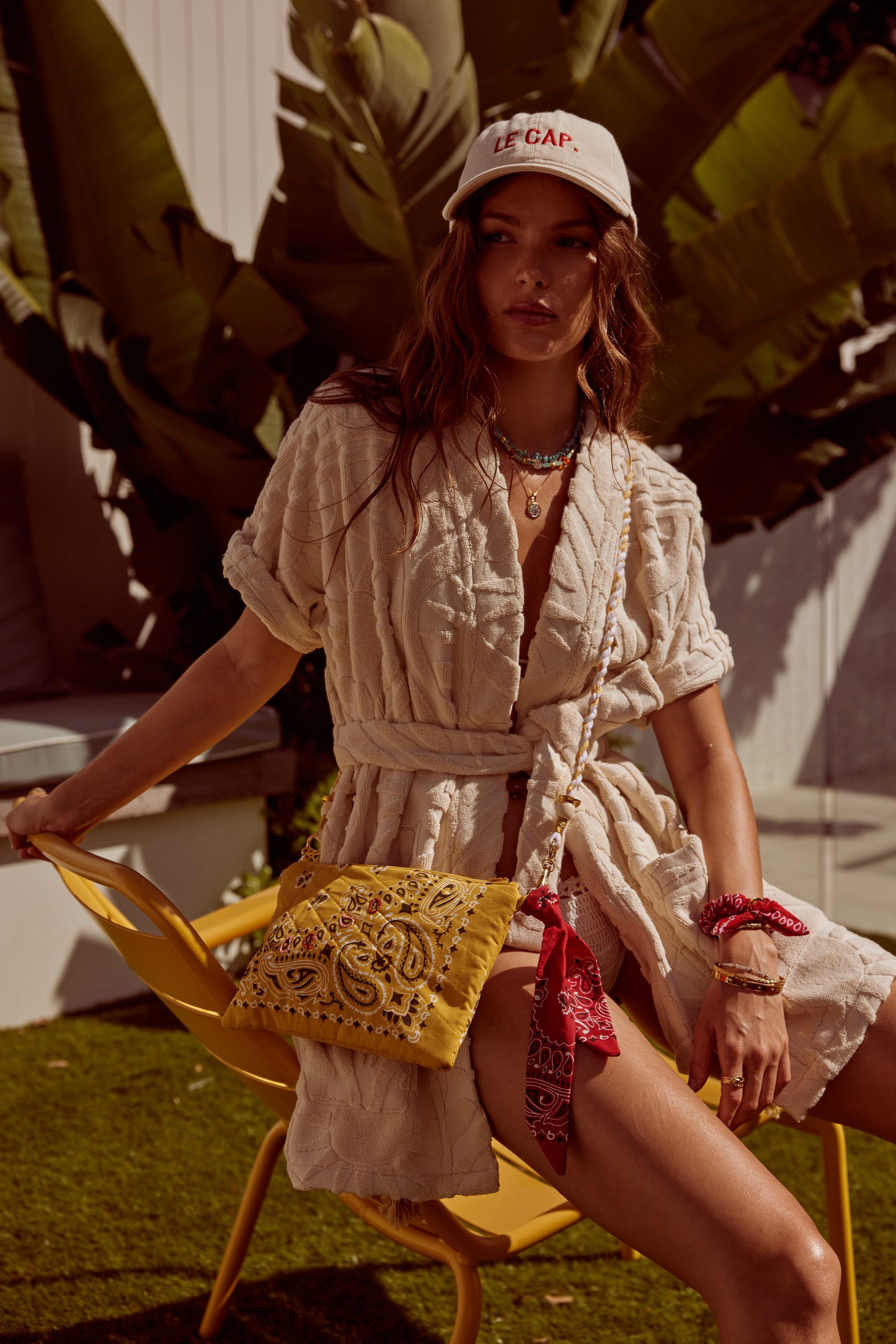 Quilted Bag - Bandana Yellow