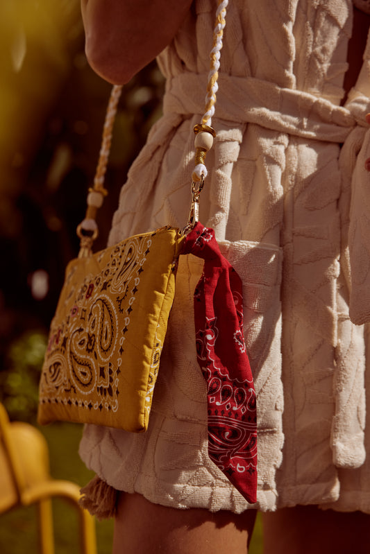 Quilted Bag - Bandana Yellow