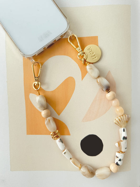 Beaded Wristy Strap - Sand Dune