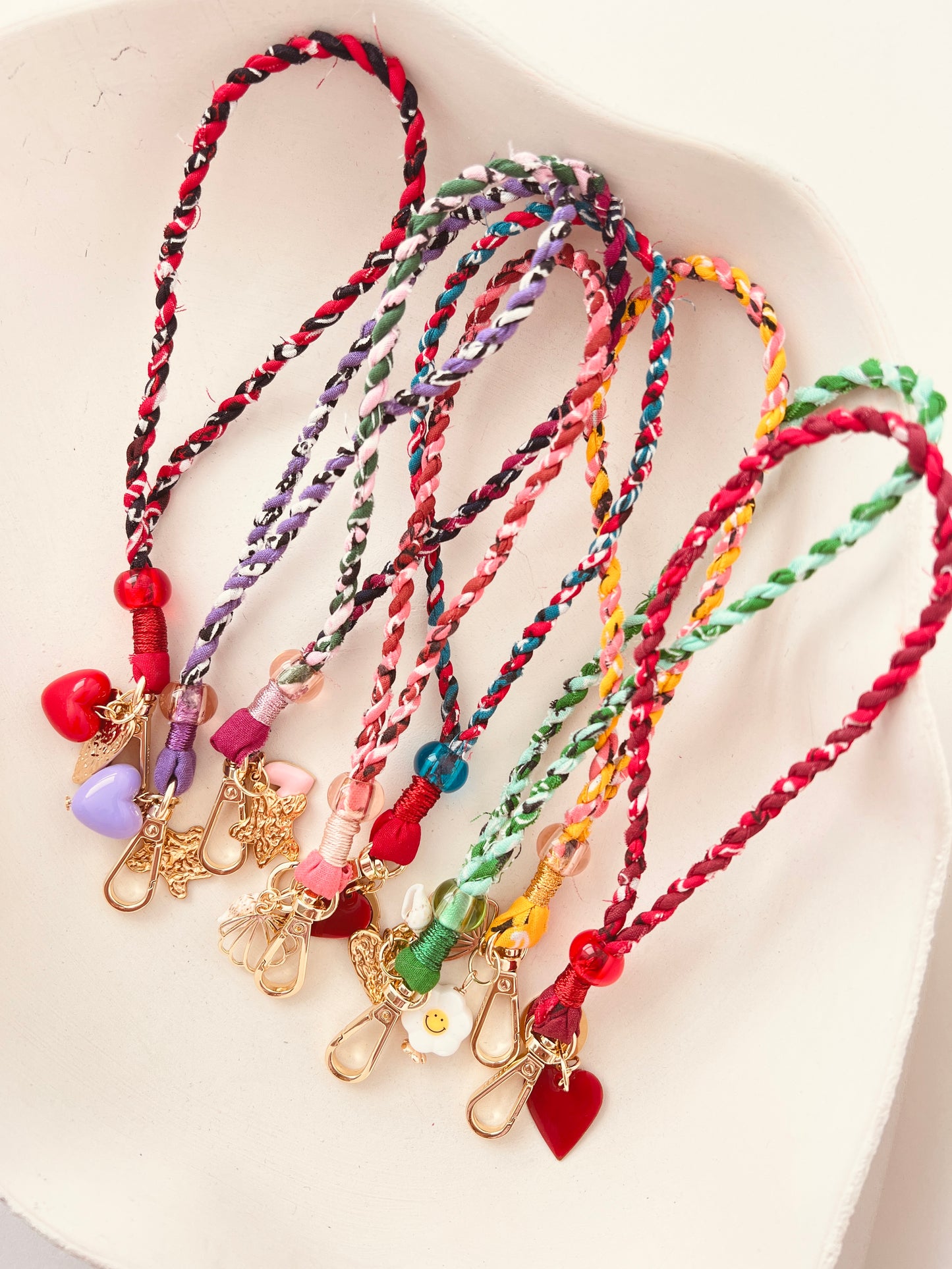 Twistie Phone/Bag Charm - Burgundy/Red