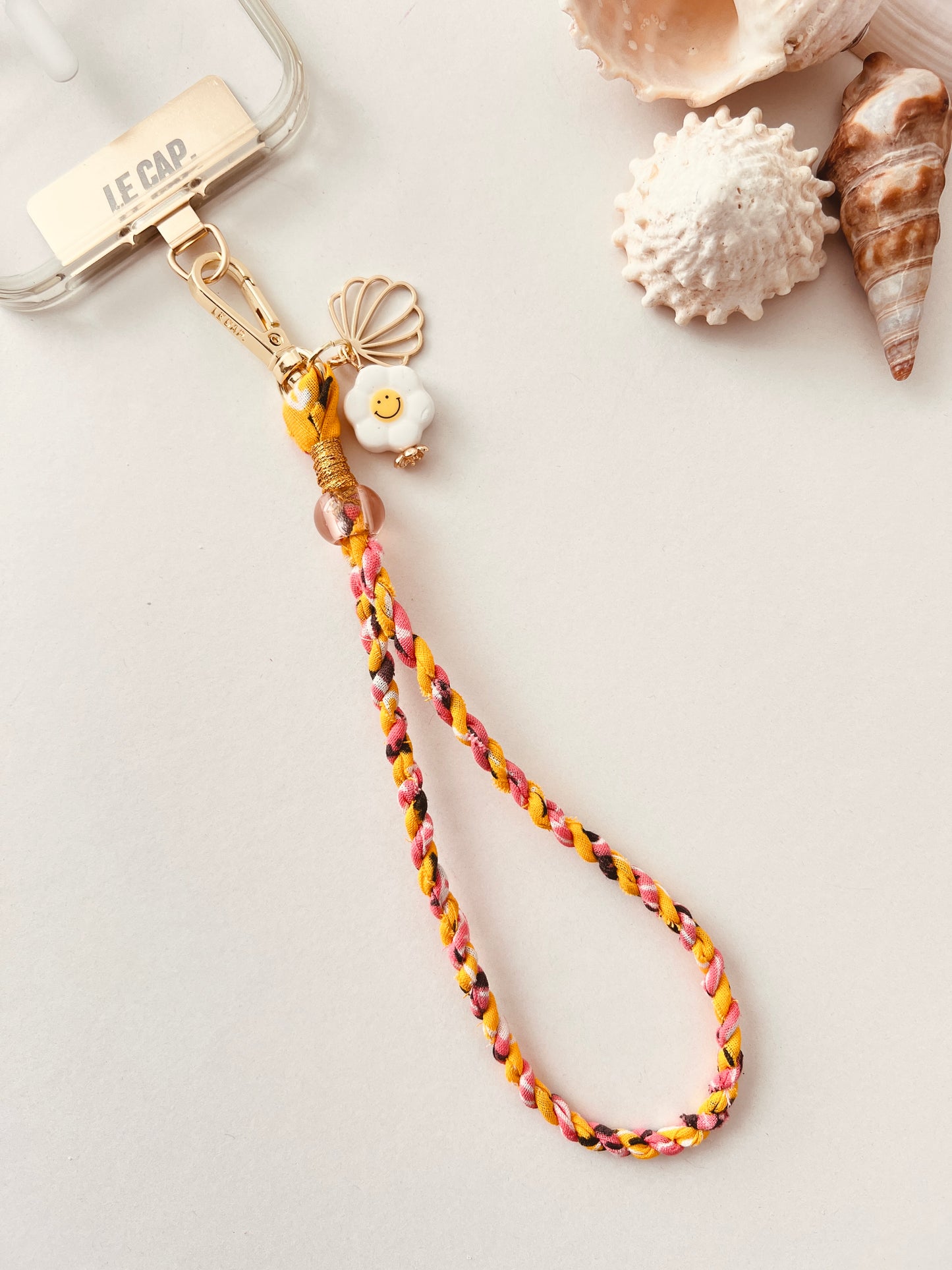Twistie Phone/Bag Charm - Yellow/Pink