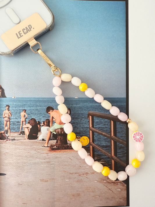 Wristlet Phone Charm - Citrus Smile