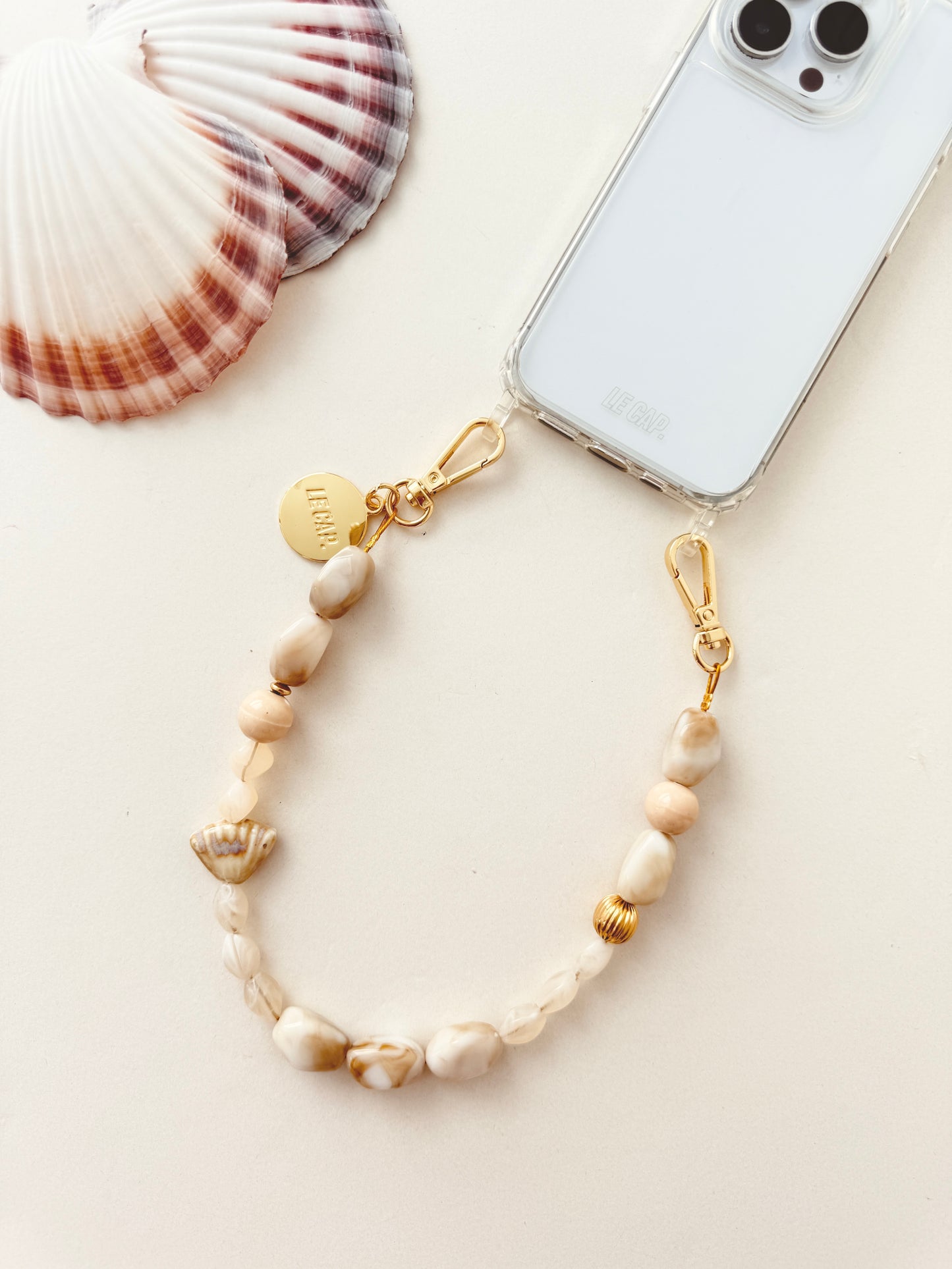 Beaded Wristy Strap - Sand Dune