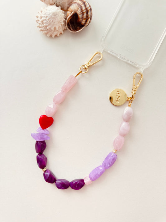 Beaded Wristy Strap - Lilac Love