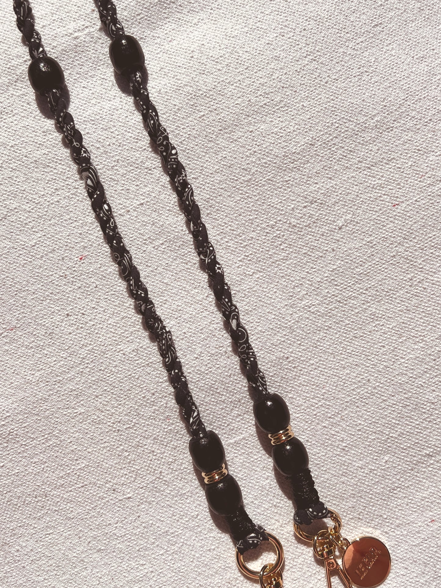 Black Bandana Crossbody Strap