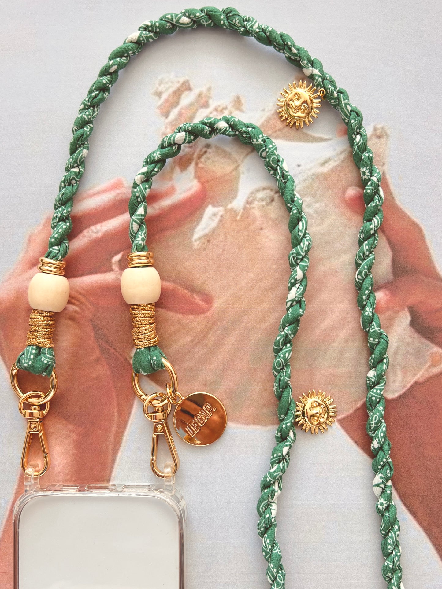 Green Bandana Crossbody Strap