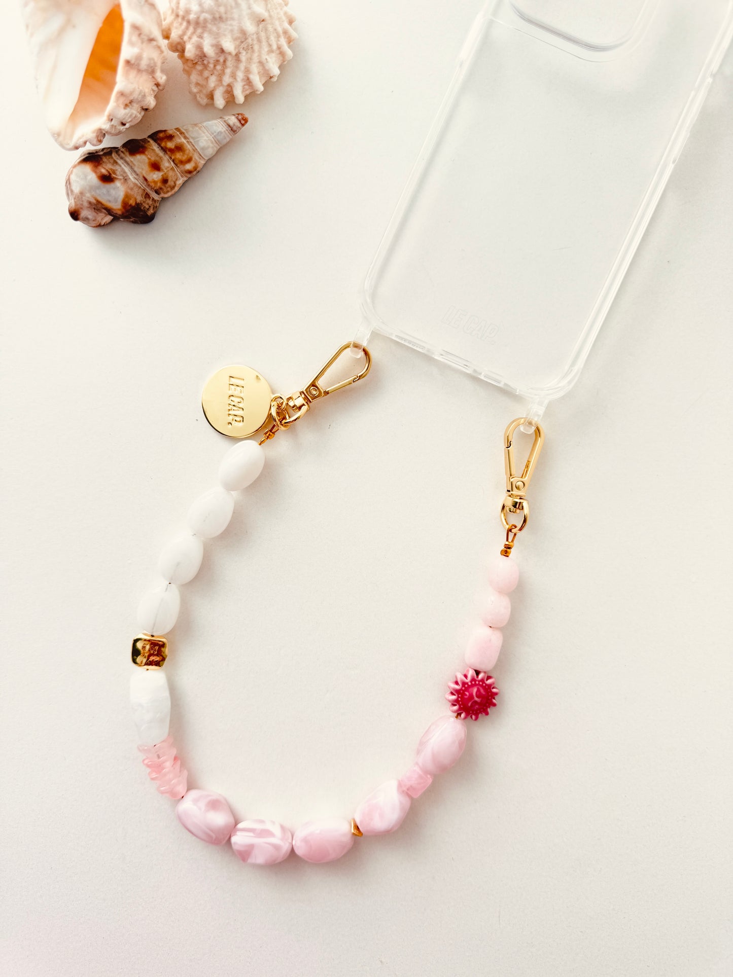 Beaded Wristy Strap - Coconut Ice
