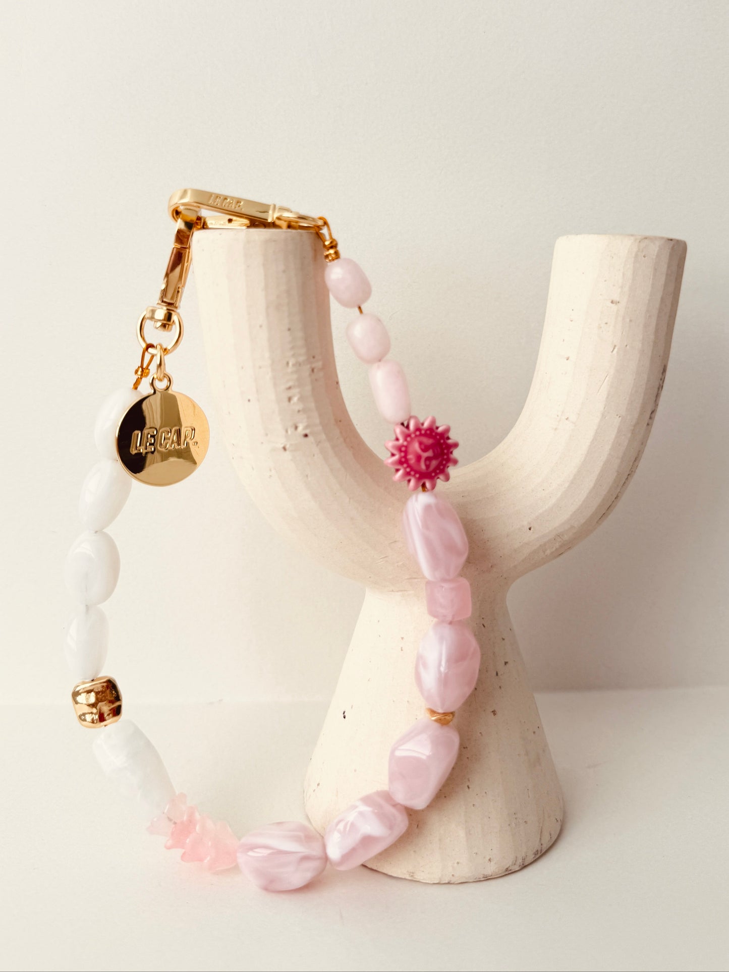 Beaded Wristy Strap - Coconut Ice