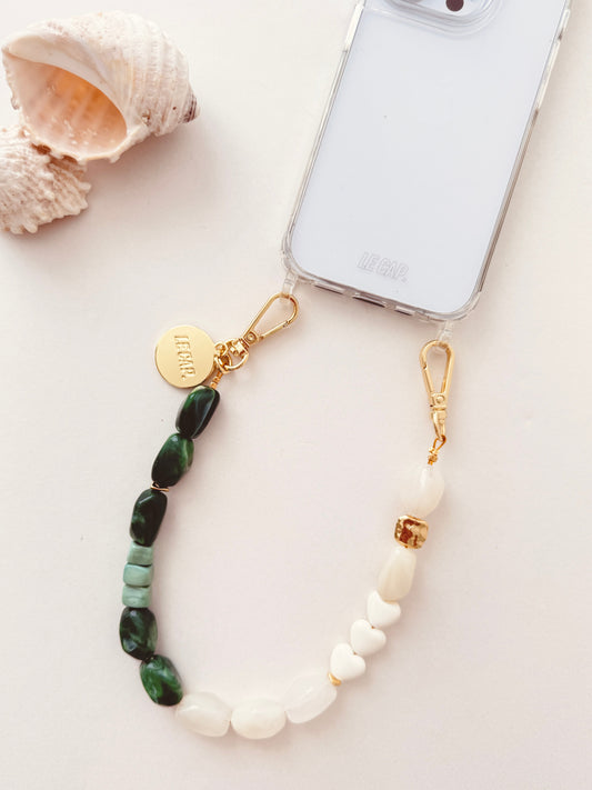 Beaded Wristy Strap - Green Tea