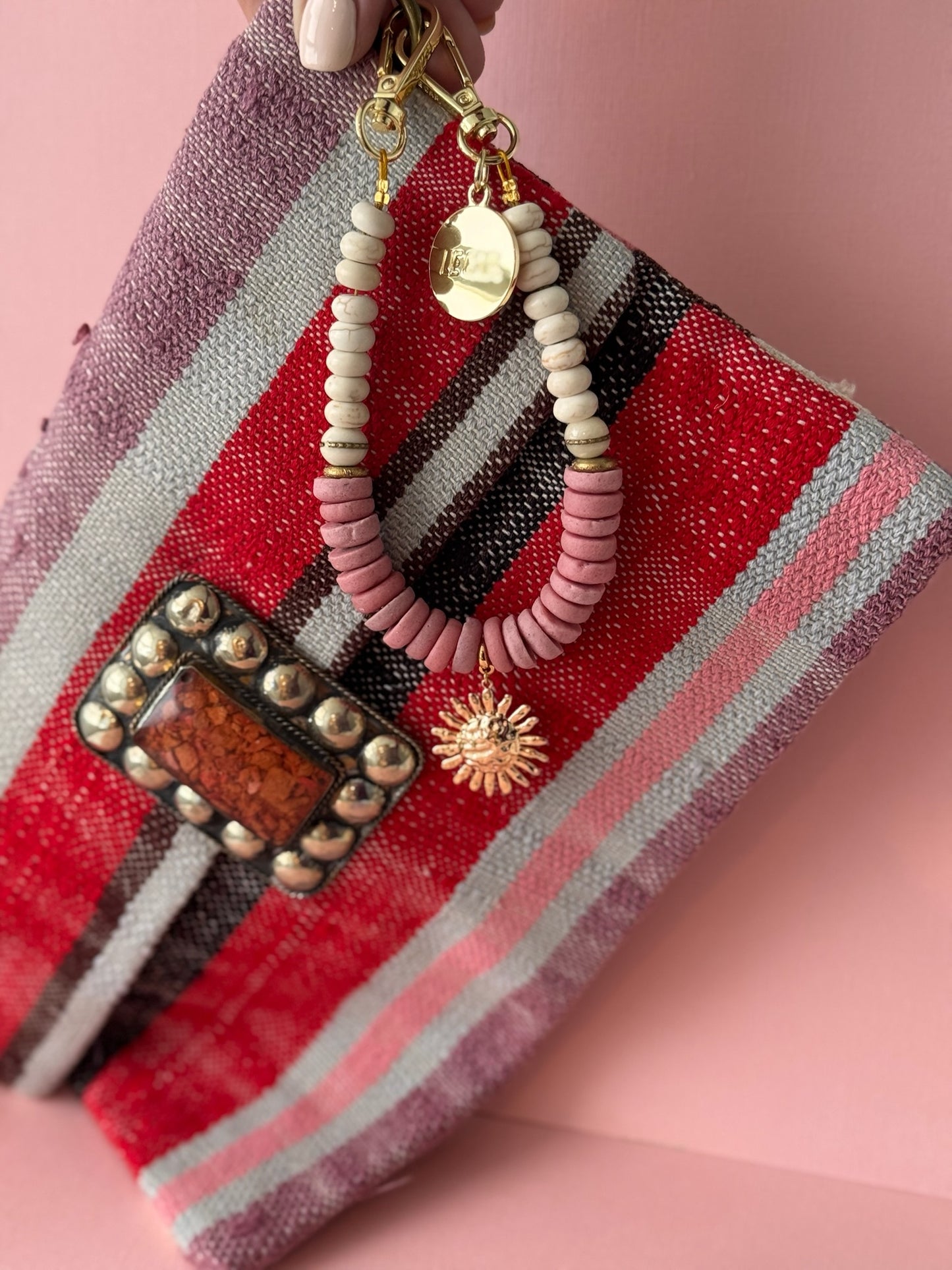 Berber Clutch - Garnet Rose