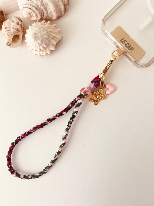 Twistie Phone/Bag Charm - Green/Pink/Burgundy