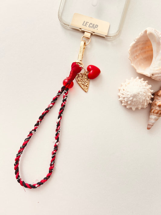 Twistie Phone/Bag Charm - Red/Navy