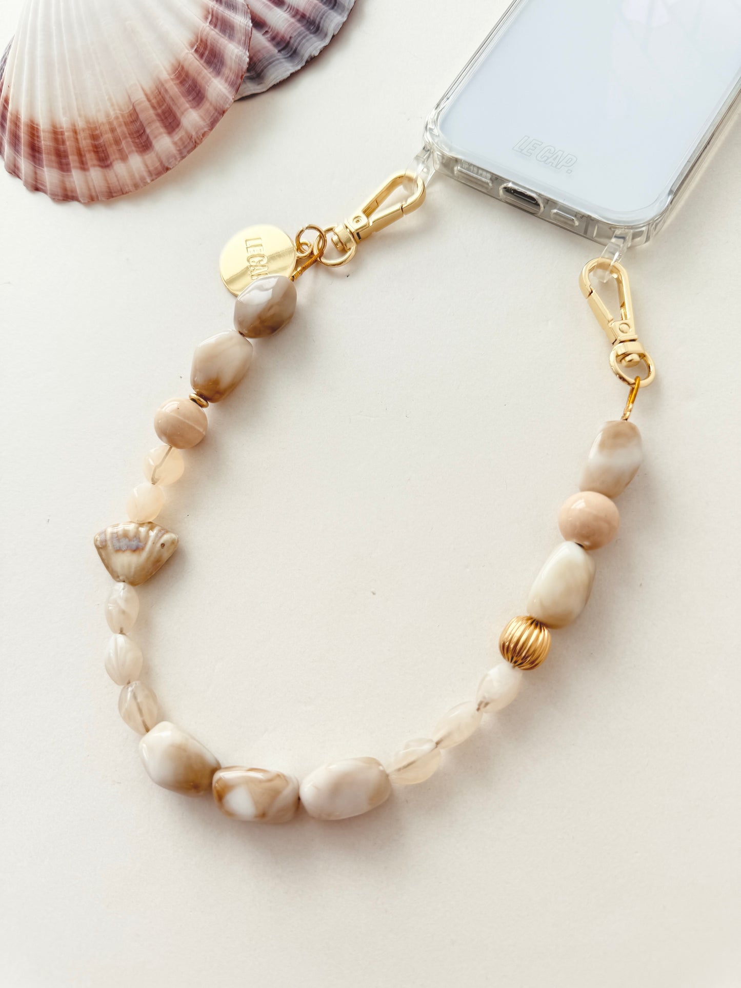 Beaded Wristy Strap - Sand Dune