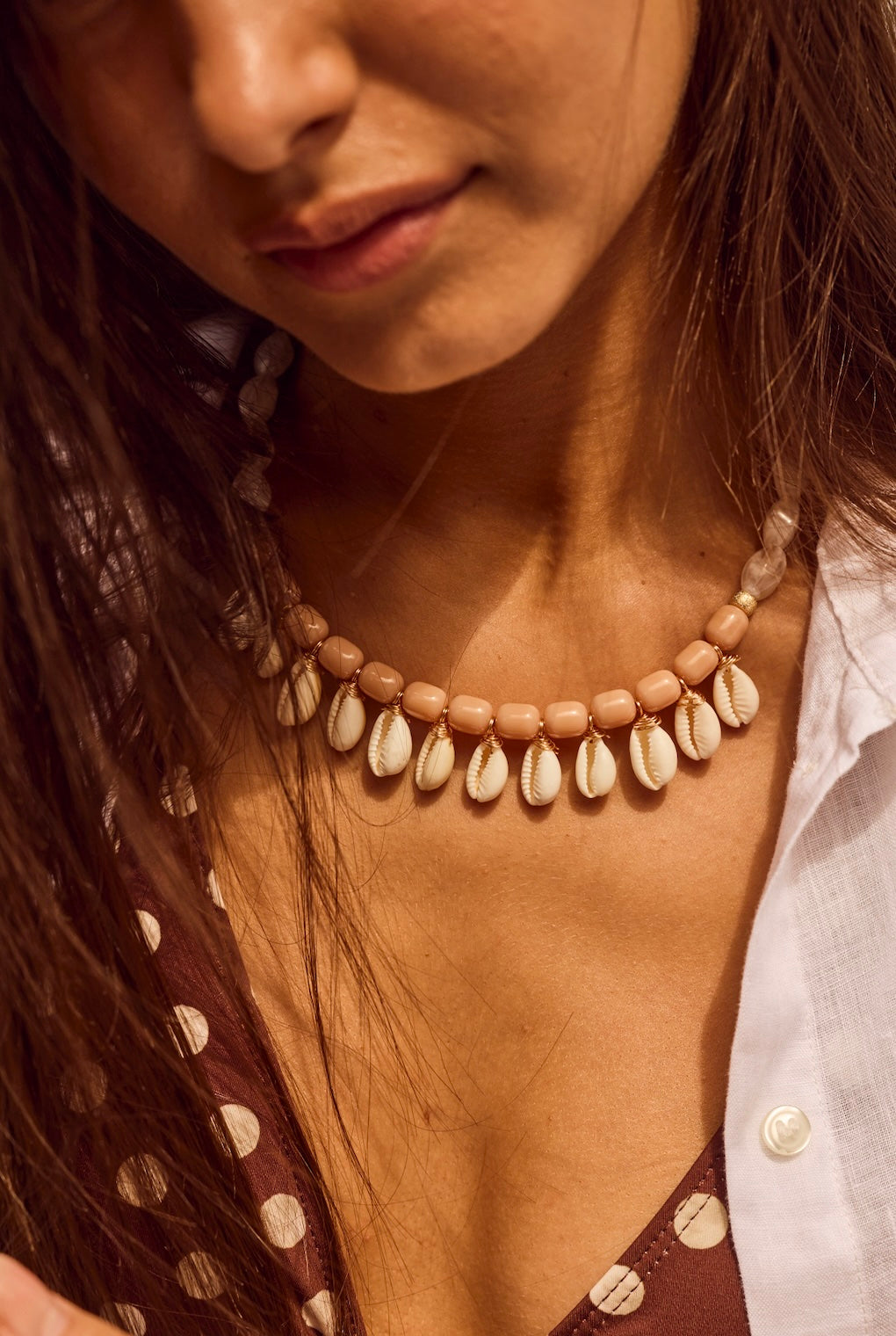 Beaded Wristy Strap - Island Goddess (Natural)